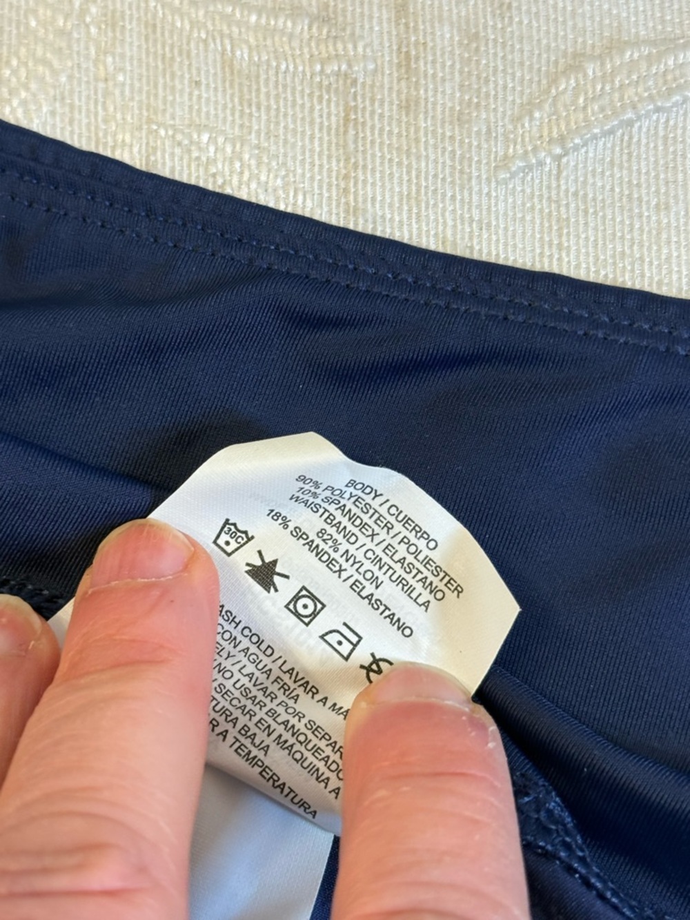 Hurley Women’s L Navy Blue HCS1014 Hybrid Activewear Zipper Pocket Stretch Short - Picture 6 of 6